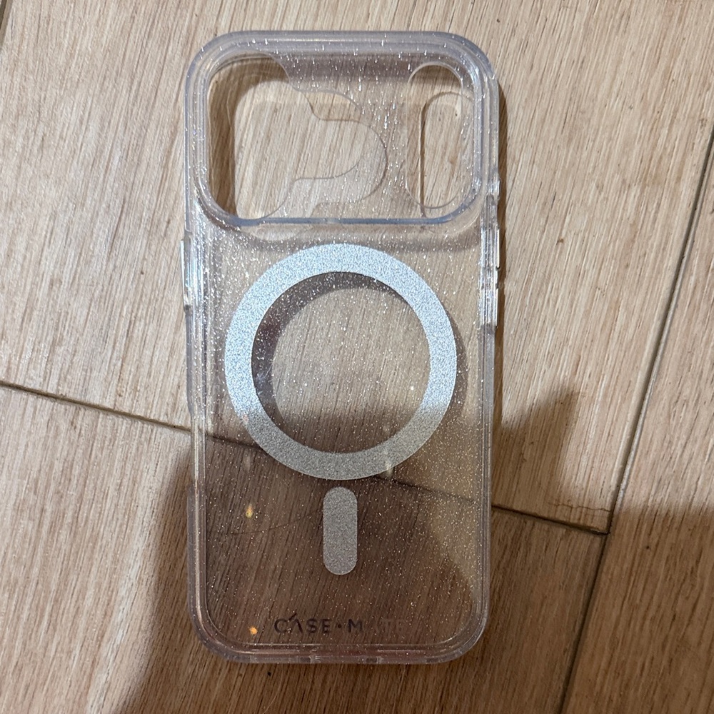 Case-Mate Silver Glitter Phone Case